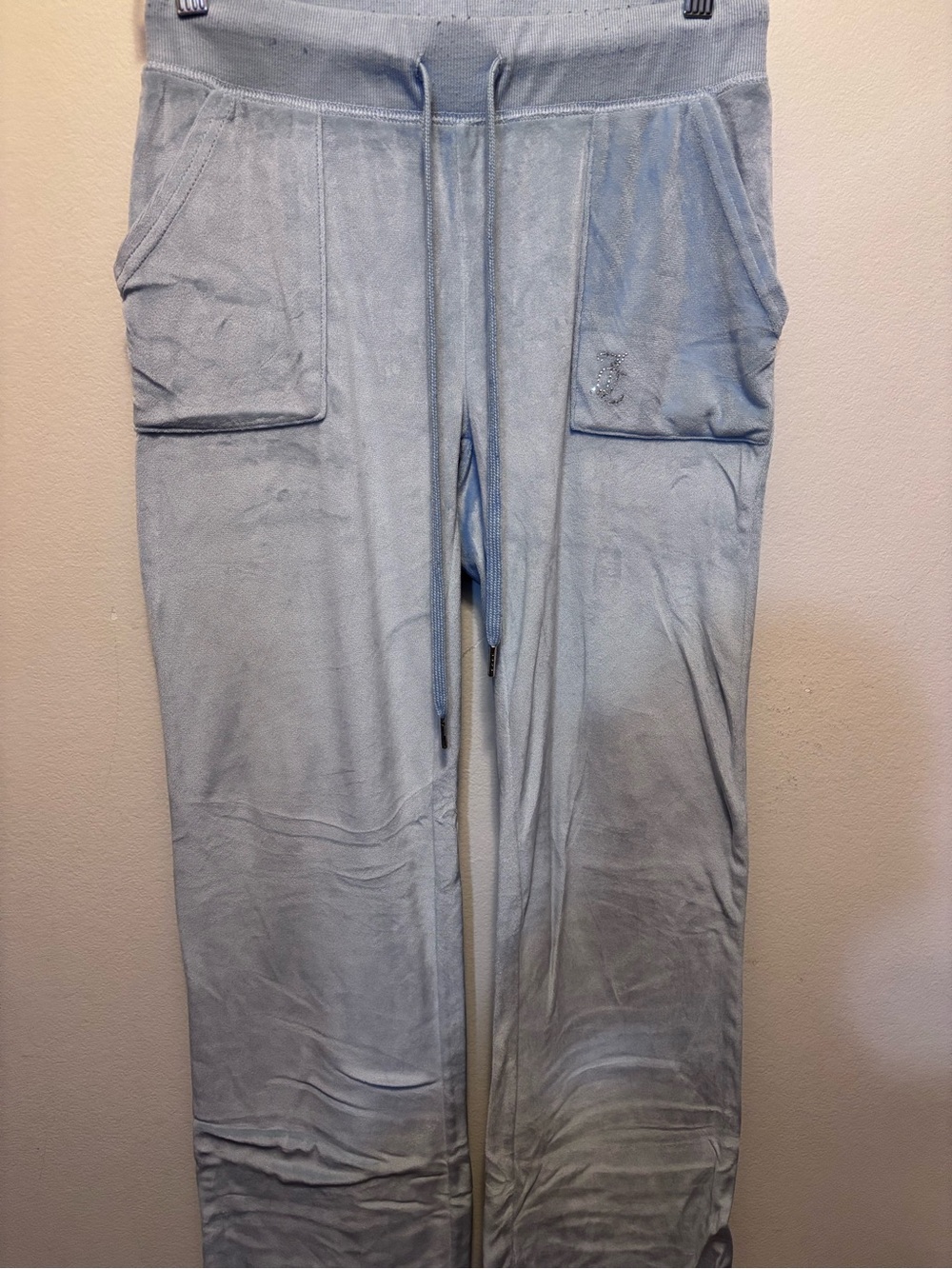 Juicy Couture Light Blue Velour Track Pants
